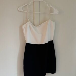 Amanda Uprichard Black and White Mini Dress